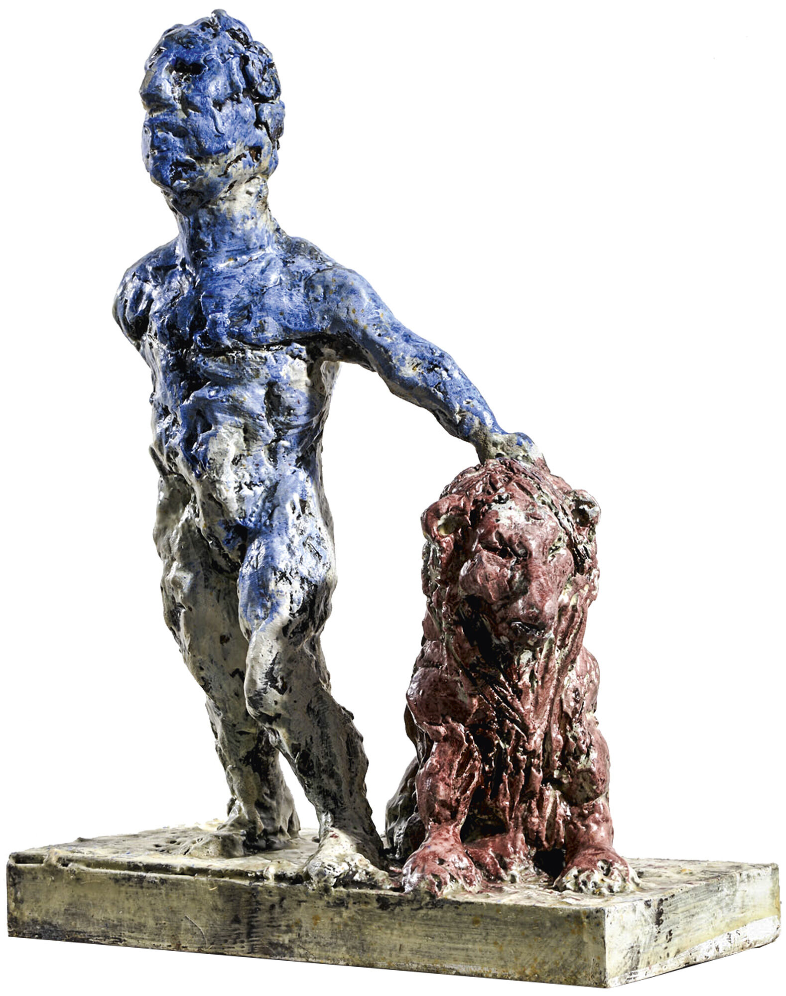 Skulptur "Löwe" (2018), Bronze von Markus Lüpertz