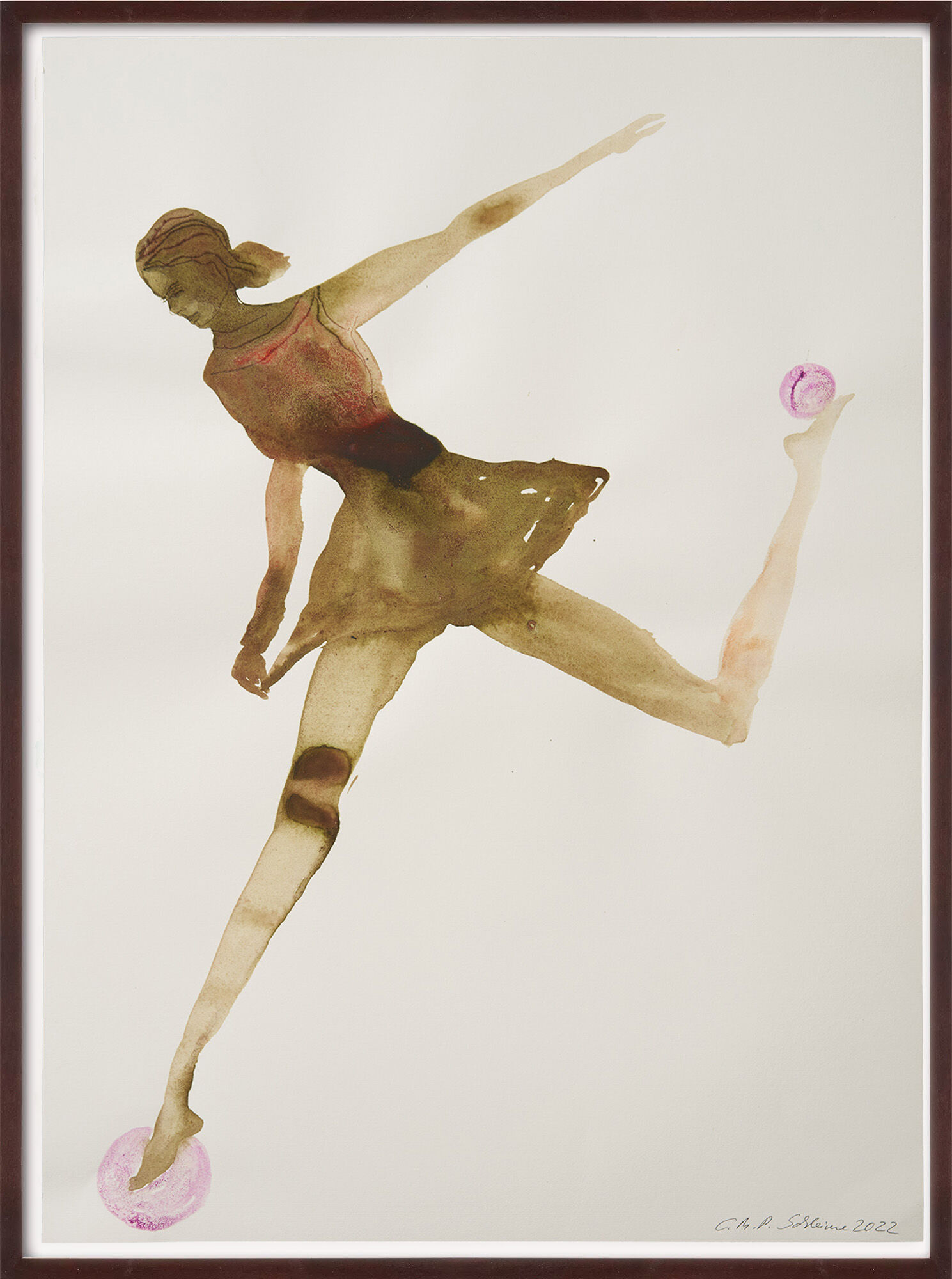 Picture "Dance Step (1051)" (2022) (Unique piece) by Cornelia Schleime