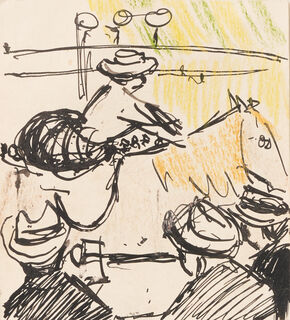 Bild "Zirkusreiterin" (1907) (Unikat) von Ernst Ludwig Kirchner