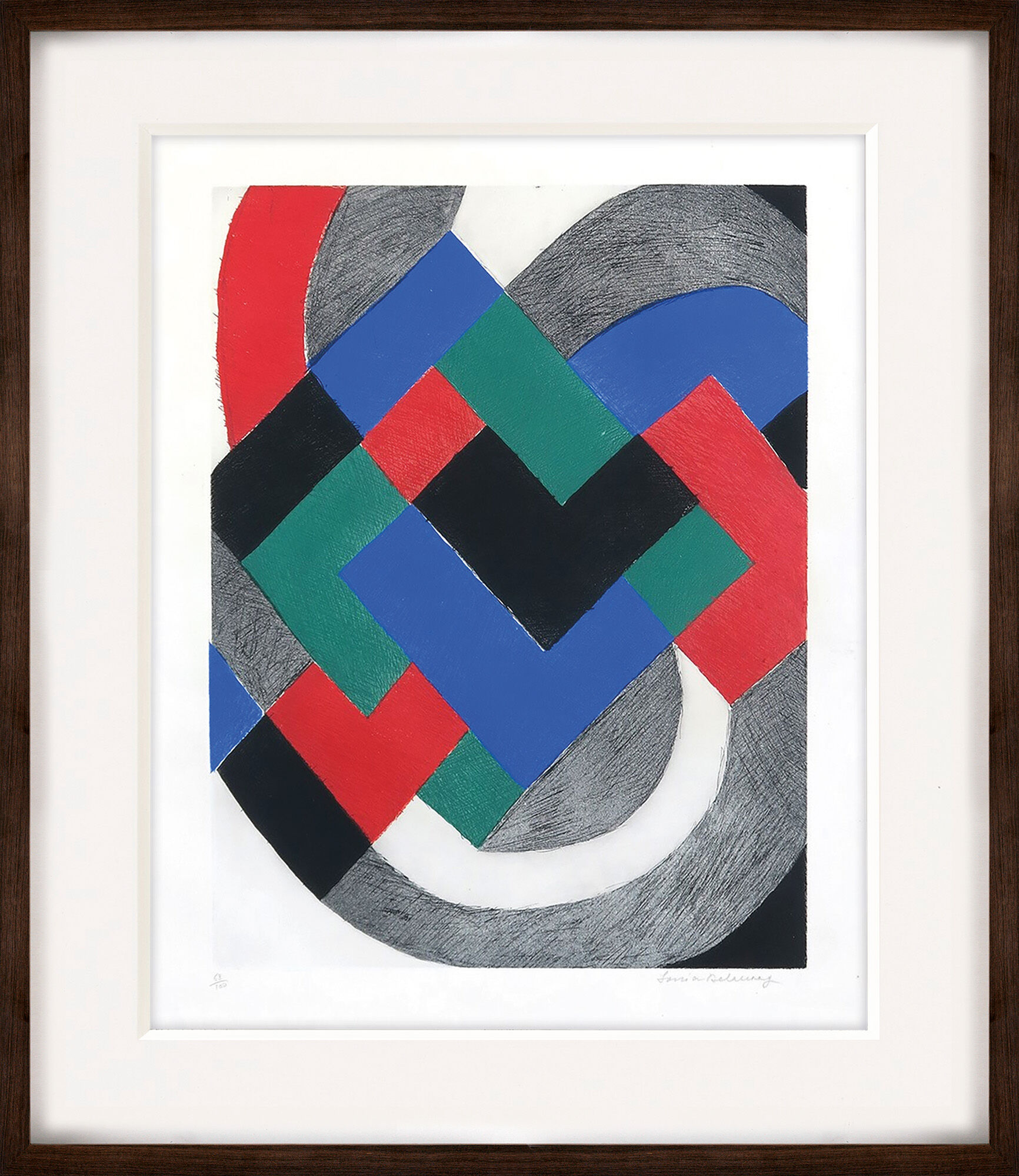 Picture "Gravure II" (1970) by Sonia Delaunay