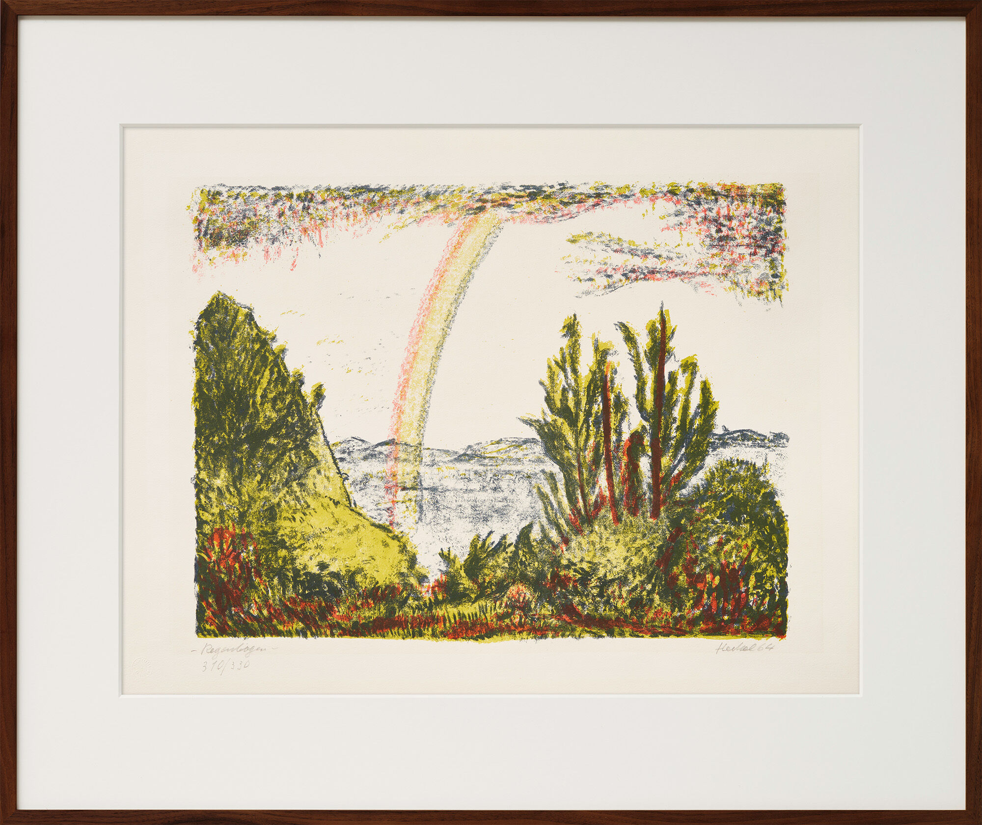Picture "Rainbow" (1964) by Erich Heckel