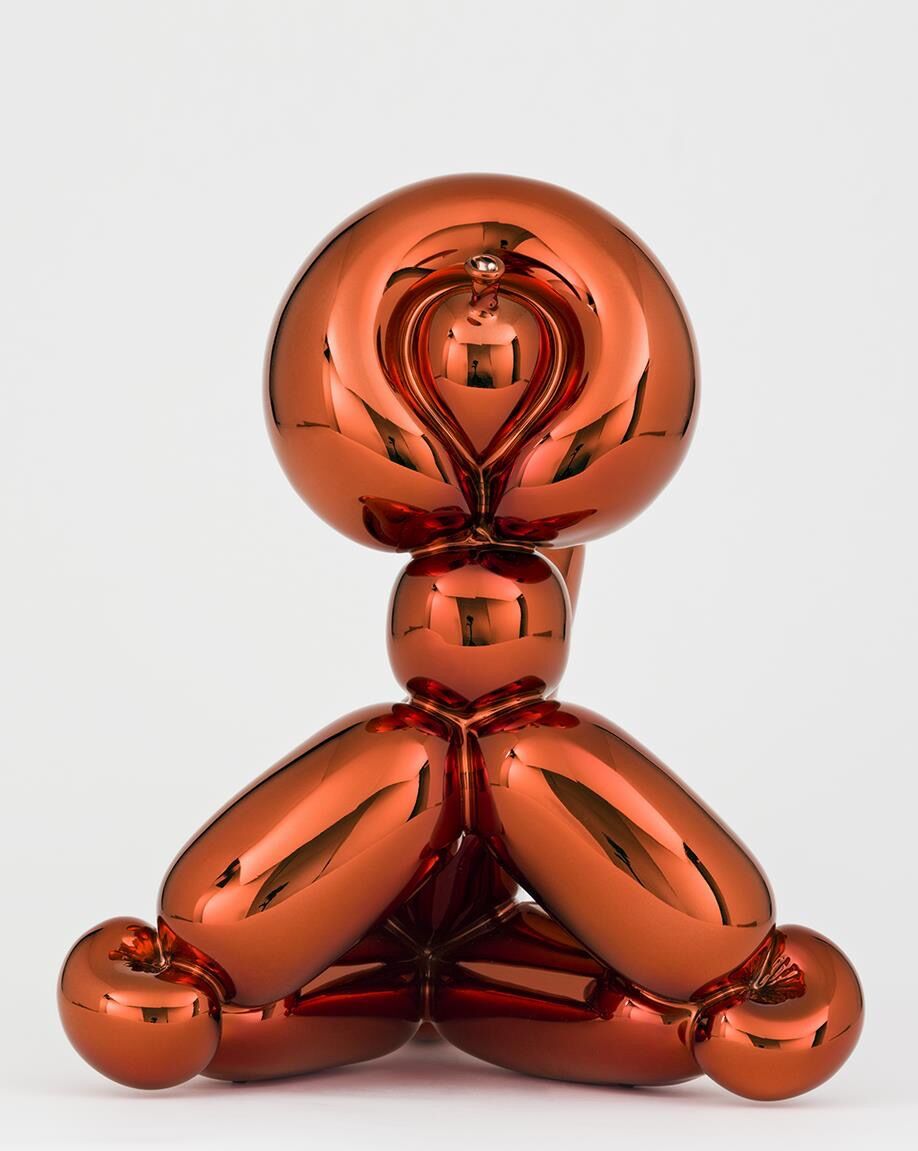 Skulptur "Balloon Monkey (Orange)" (2019) von Jeff Koons