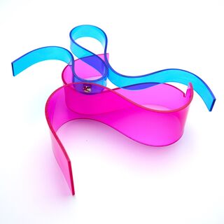 Object "Pembe / Mavi Squiggle" (2024) (Unique piece)