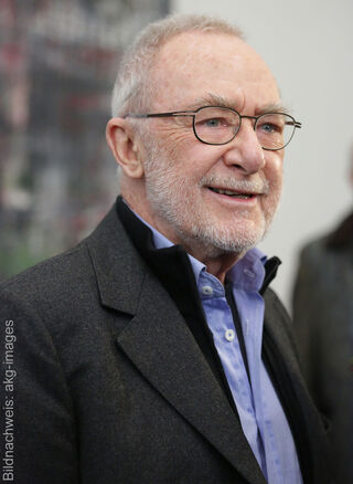 Porträt des berühmten Künstlers der Gegenwart Gerhard Richter
