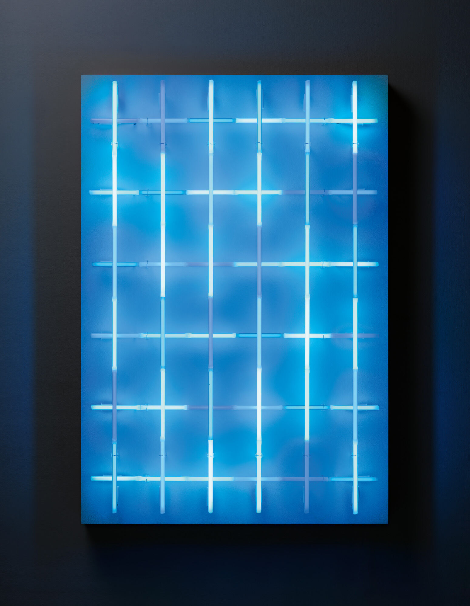 Objet mural "Criss Cross, 6 x 6 (Winter)" (2019) (Pièce unique) de Albert Hien