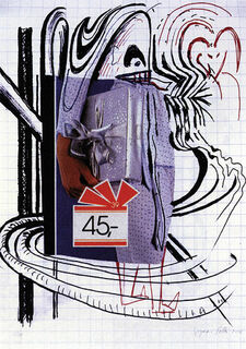 Picture "Purple Gifts" (2002) by Sigmar Polke
