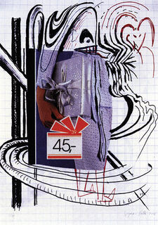 Bild "Lila Geschenke" (2002) von Sigmar Polke
