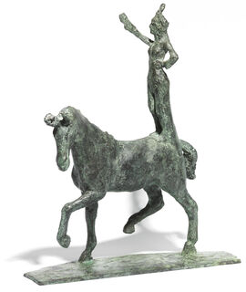 Skulptur "Kleine Kunstreiterin" (2019), Bronze von Thomas Jastram