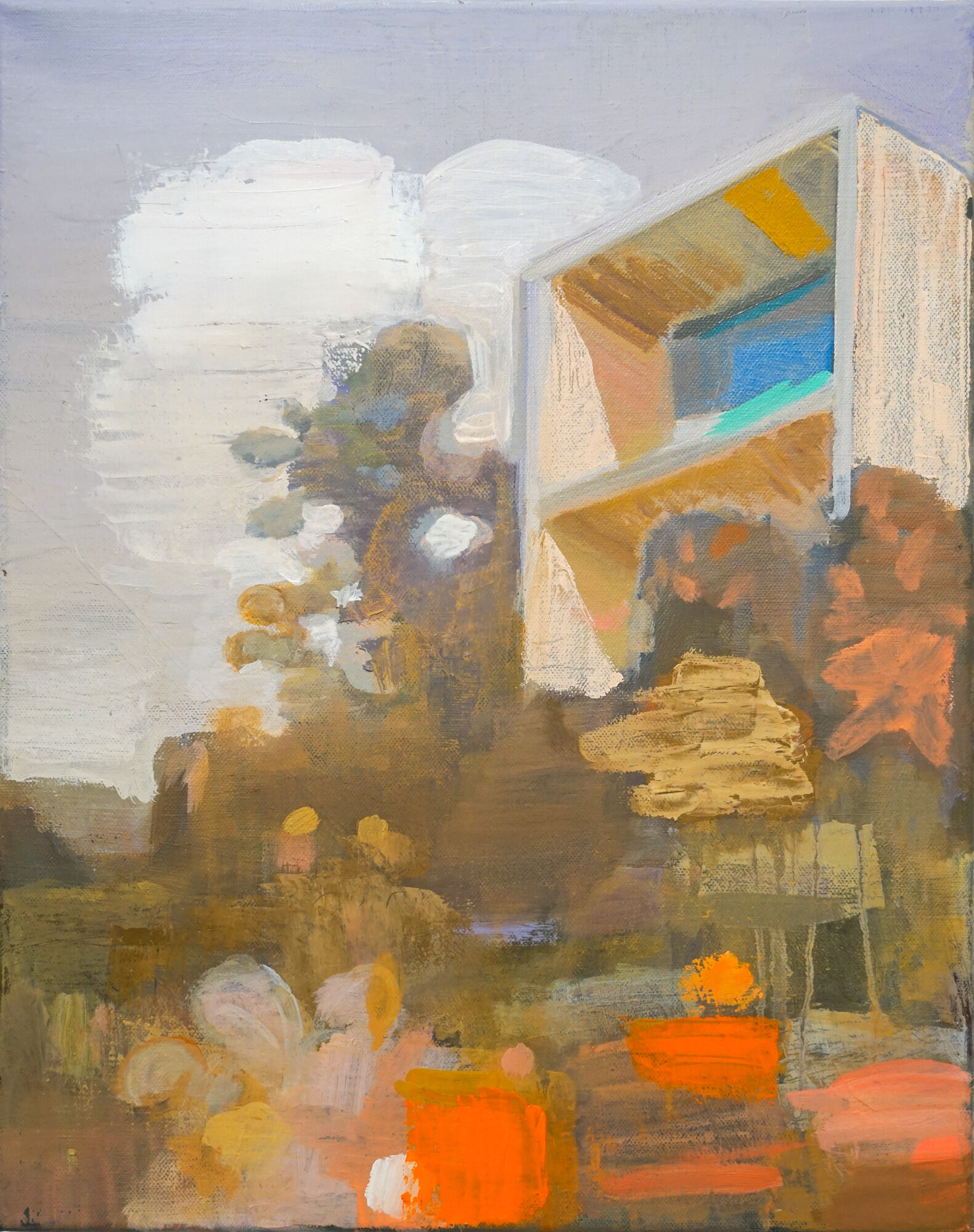 Picture "House Orange" (2020) (Unique piece) by Mike Strauch