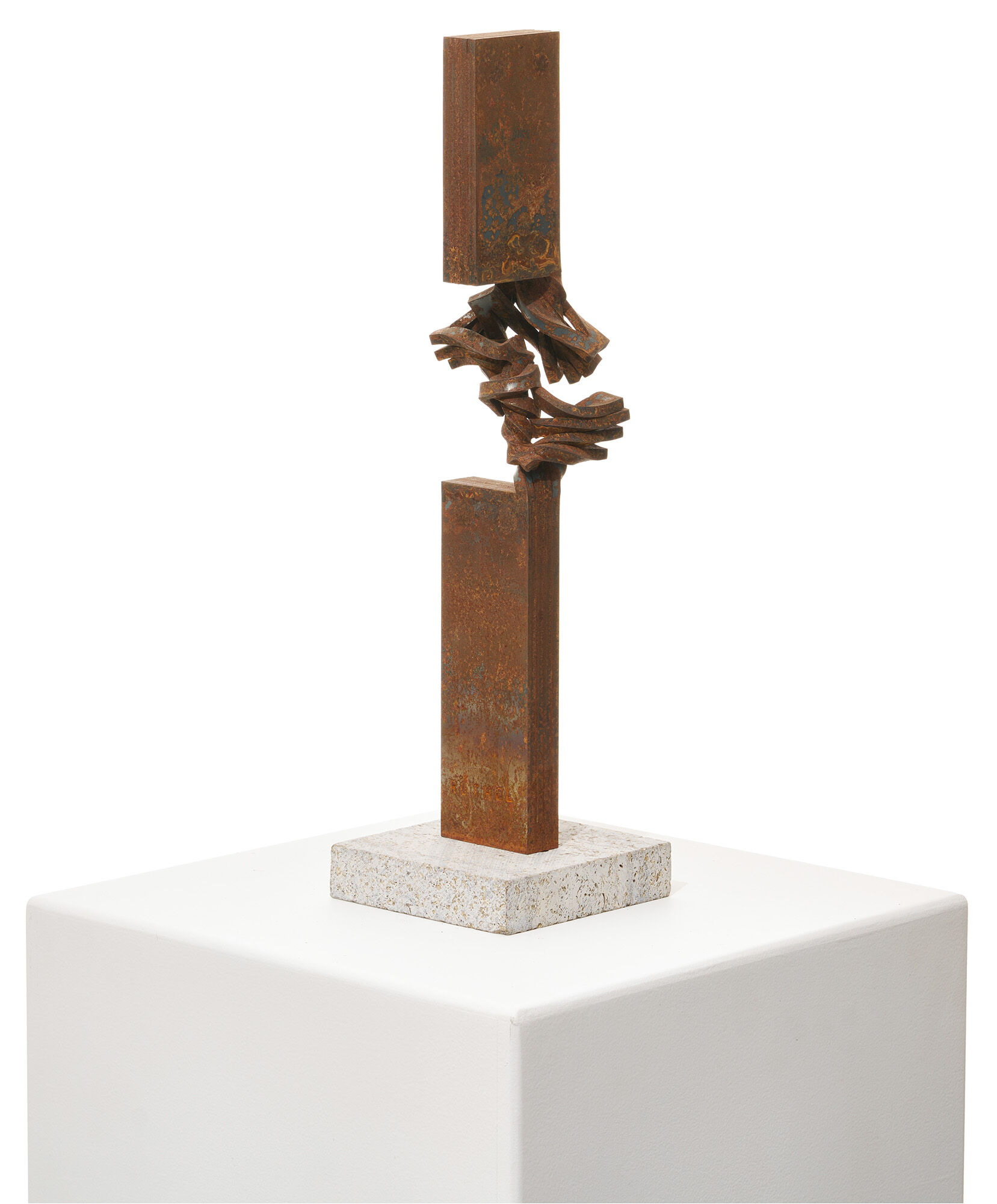 Skulptur "Drehung I (Rost)" (2022) (Unikat) von Thomas Röthel