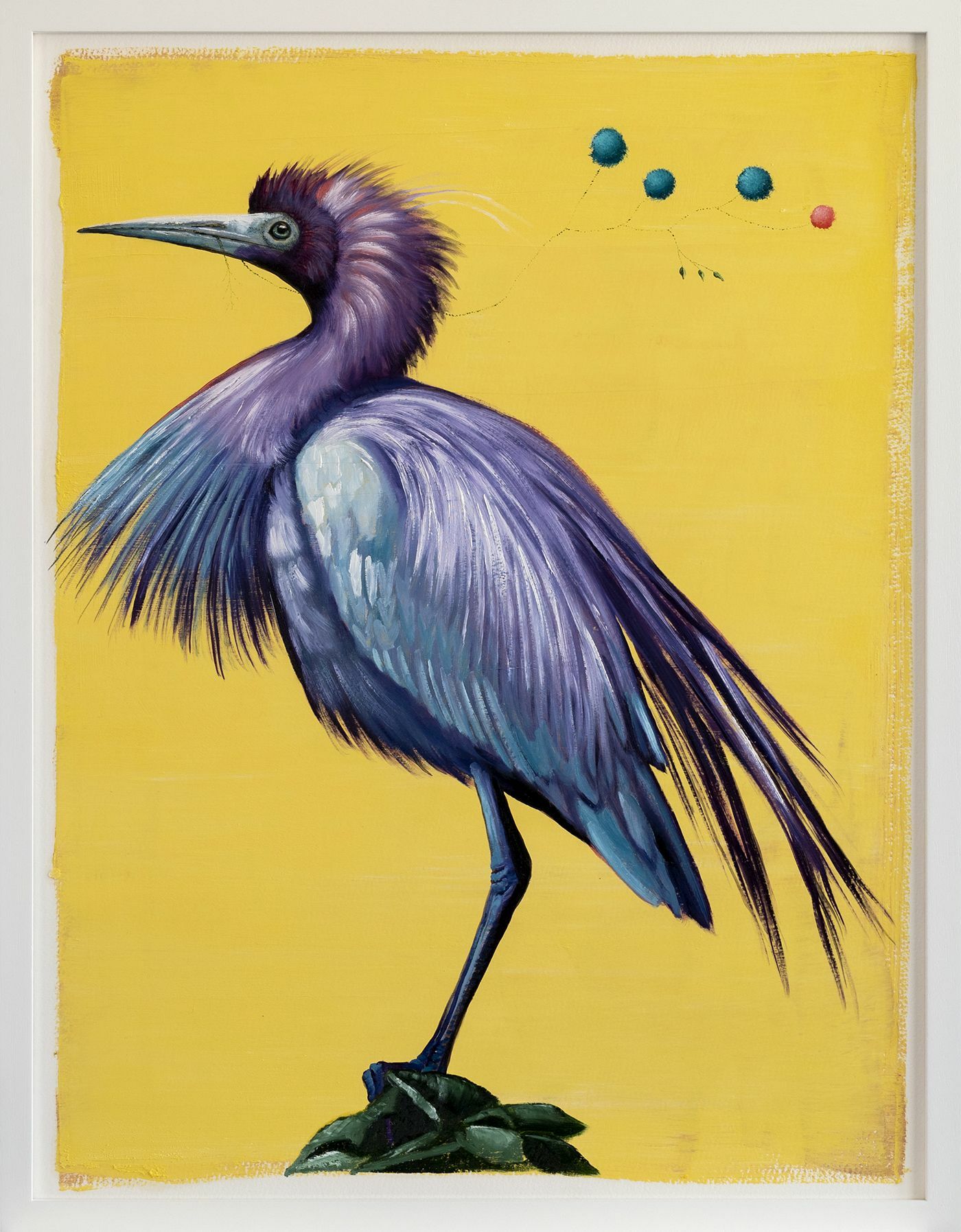 Picture "Series The Gift | Little Blue Heron" (2023) (Unique piece) by Lezzueck Coosemans