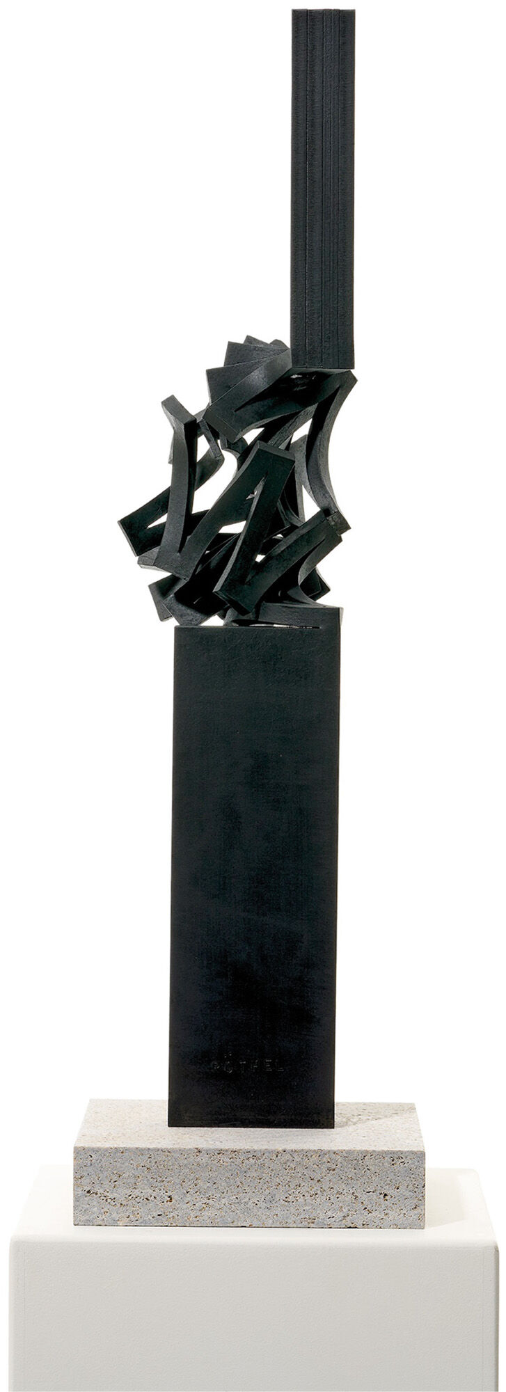 Skulptur "Drehung IV (Schwarz)" (2024) (Unikat) von Thomas Röthel