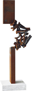 Skulptur "Drehung XXVIII" (2021), Stahl