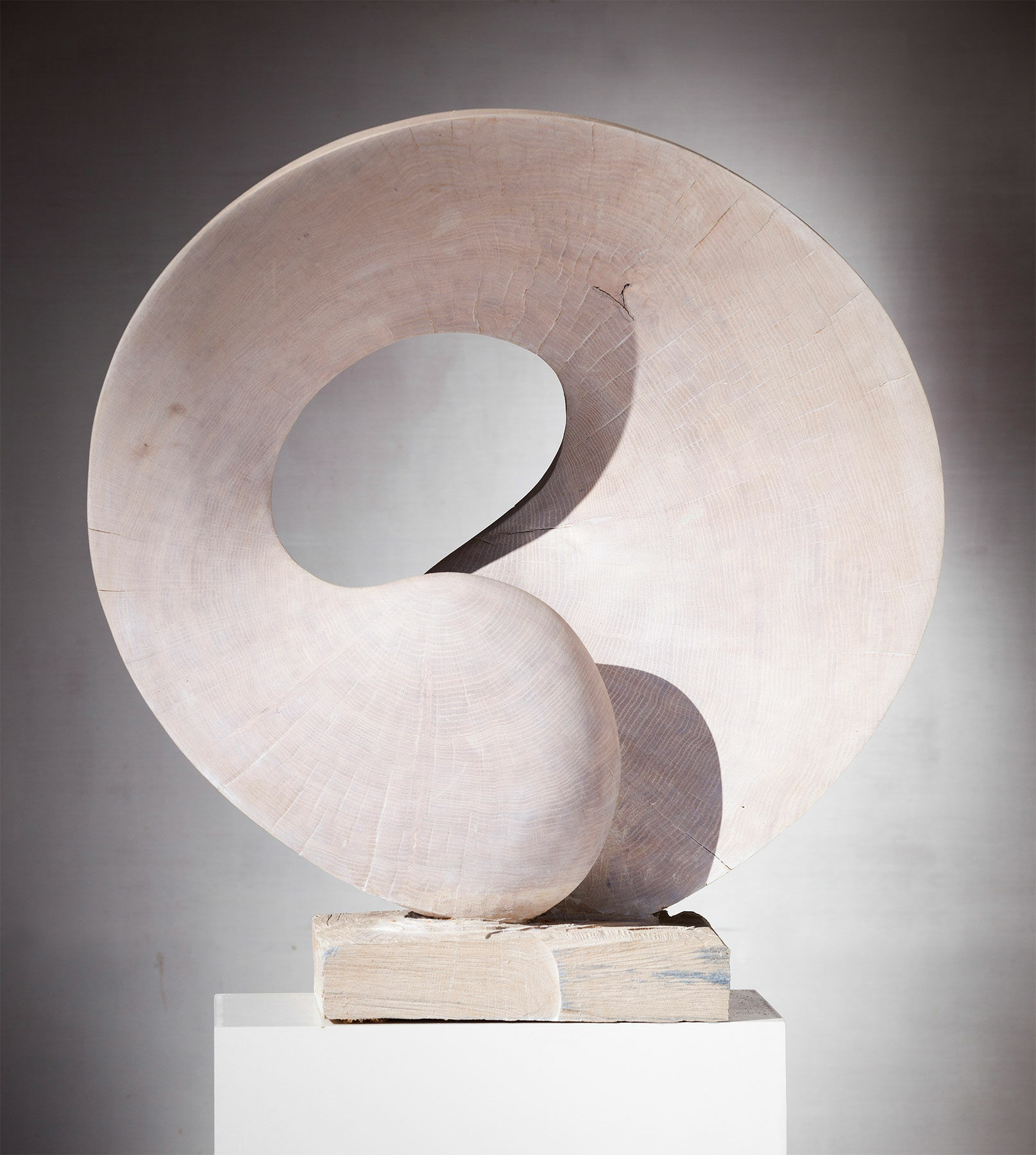 Skulptur "Scheibenobjekt" (2015) (Original / Unikat), Holz von Yves Rasch