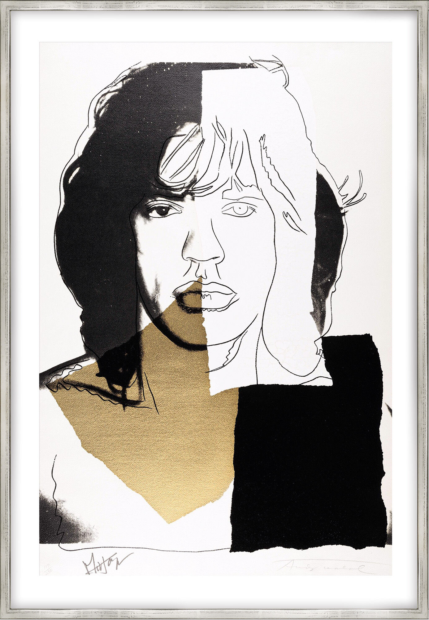 Picture "Mick Jagger (FS.2 146)" (1975) by Andy Warhol