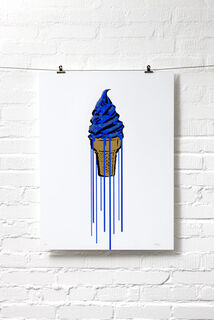 Bild "Blue Glitter Icecream" (2015) von ELIOT theSuper