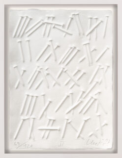 Picture "Script of Nails II" (2007) by Günther Uecker