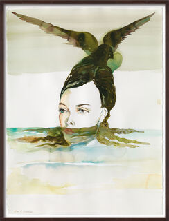 Bild "Halb unter Wasser" (2023) (Exklusiv-Edition zu 45 Jahre ARTES) von Cornelia Schleime