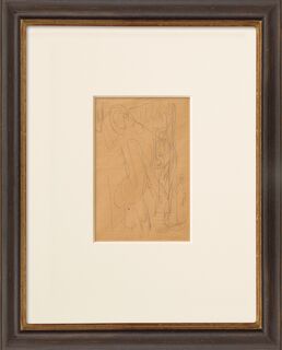 Bild "Akt vor Spiegel" (um 1910) (Unikat) von Ernst Ludwig Kirchner