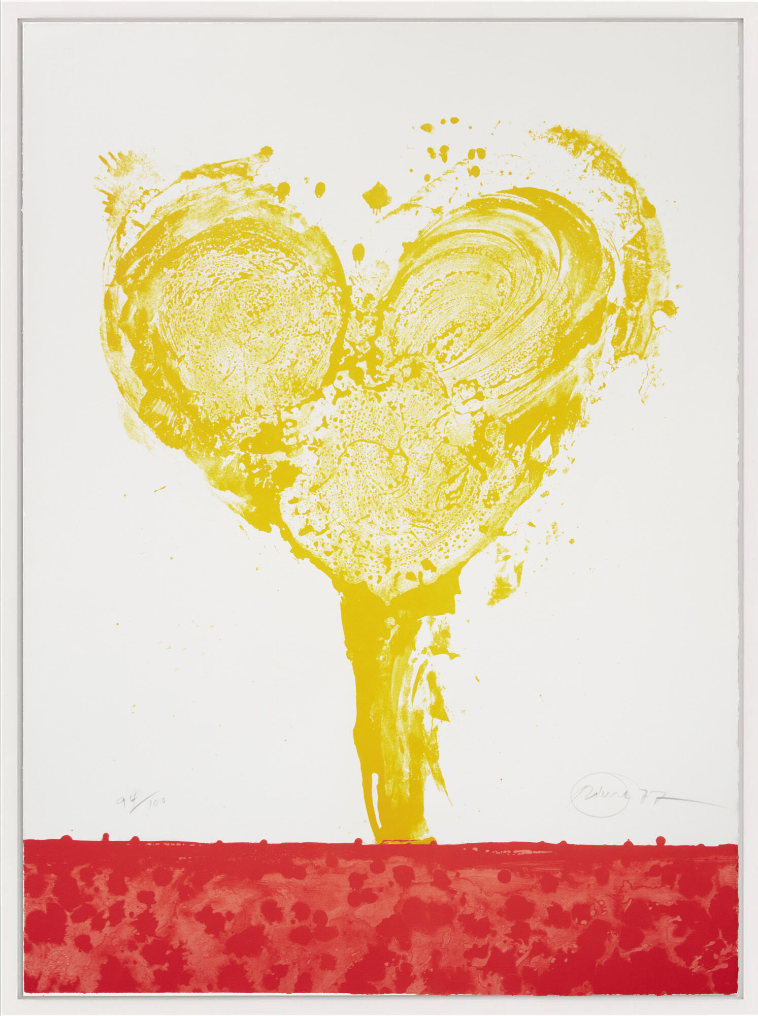 Picture "Heart of Spain" (1977) by Otto Piene
