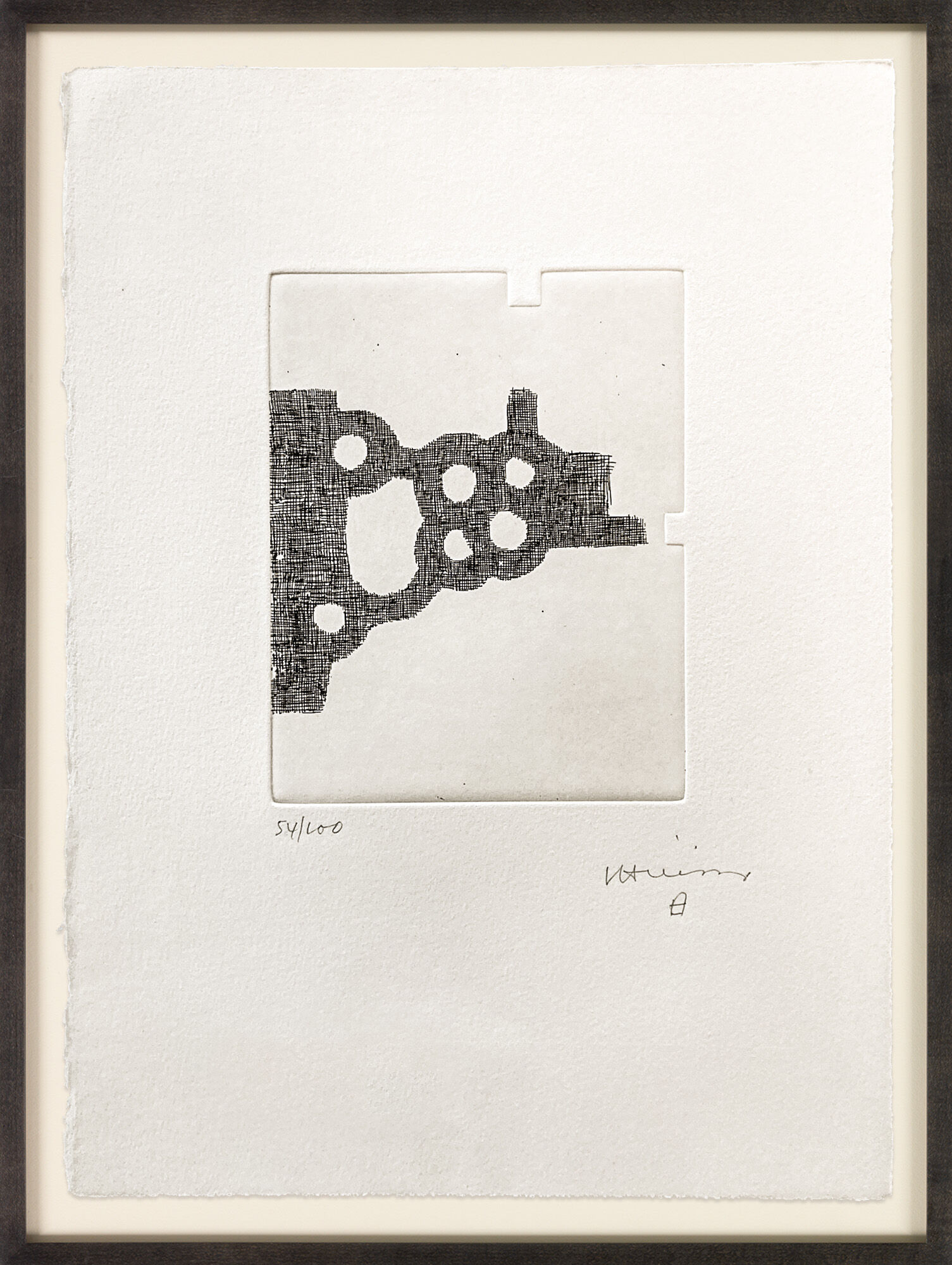 Picture "Literature of Life - french version" (1997) by Eduardo Chillida
