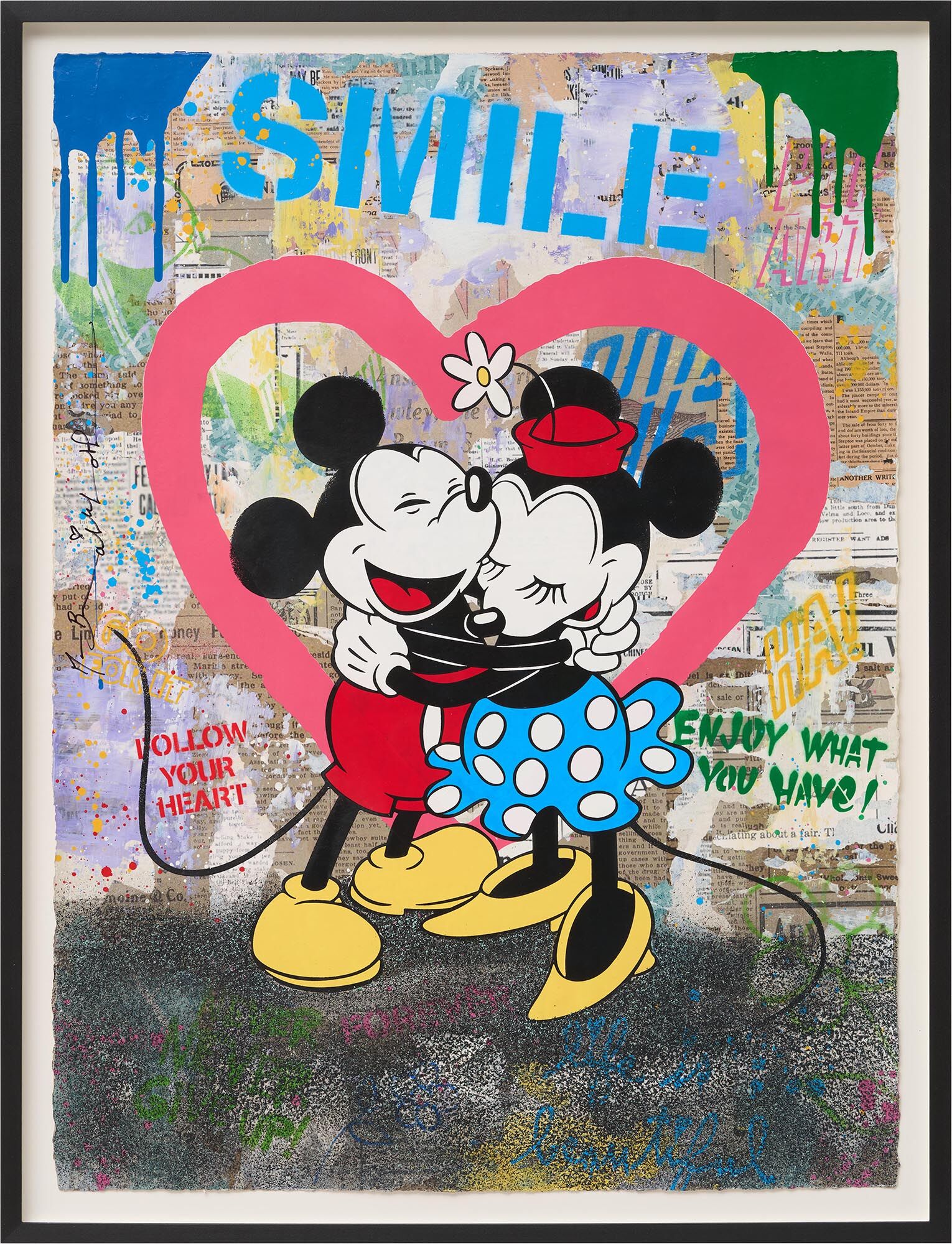 Bild "Mr. & Mrs. Classic II" (2025) (Unikat) von Mr. Brainwash