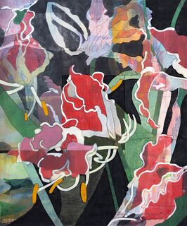 Wall object "Gloriosa" (2025) (Unique piece) by Detlef Waschkau