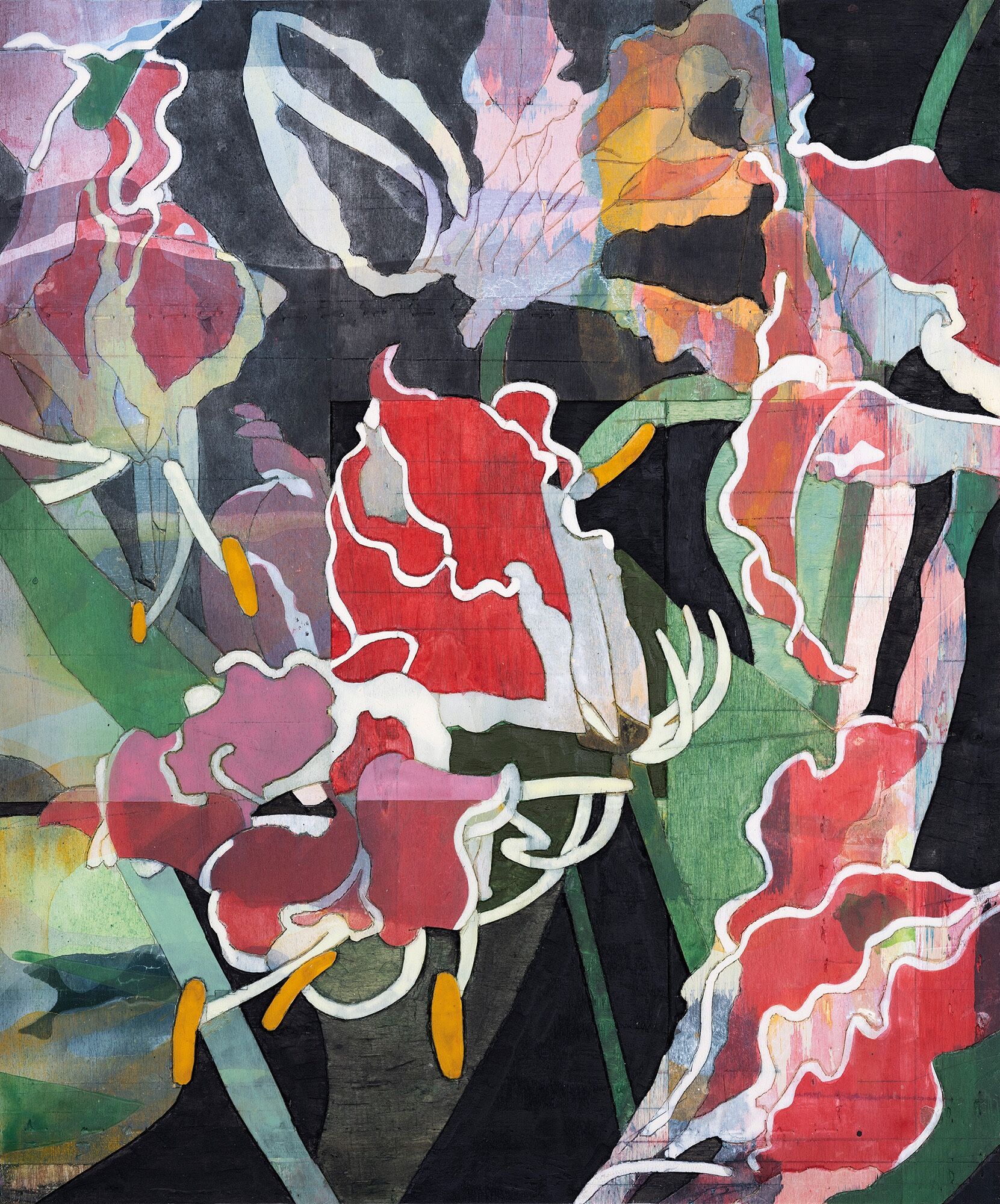 Wall object "Gloriosa" (2025) (Unique piece) by Detlef Waschkau