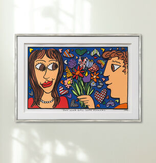 Picture "Buy your Gal some Flowers" (1996) by James Rizzi