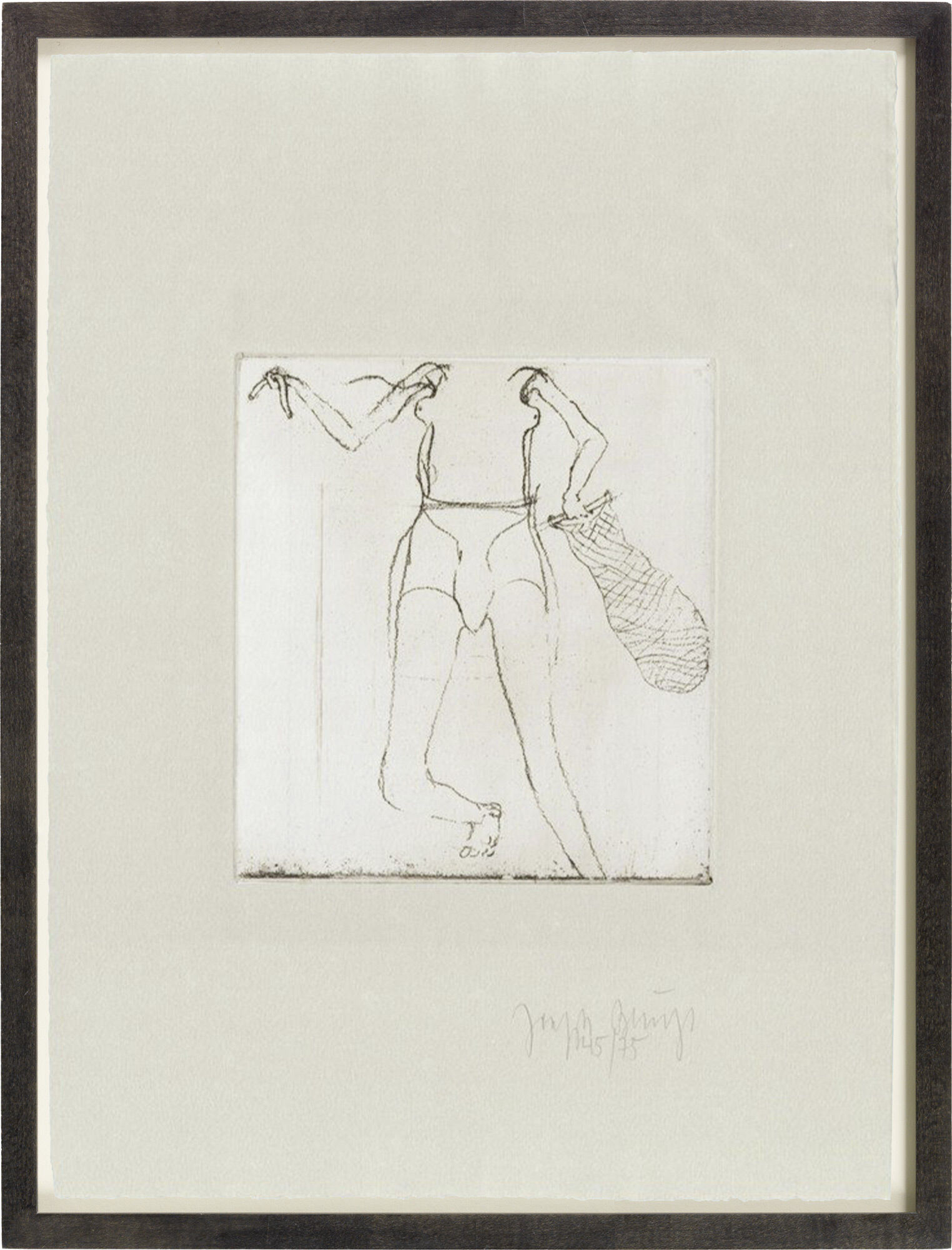 Bild "Zirkulationszeit: Taucherin" (1985) von Joseph Beuys