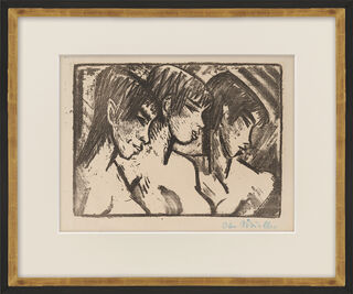 Bild "Drei Mädchen im Profil" (1921)
