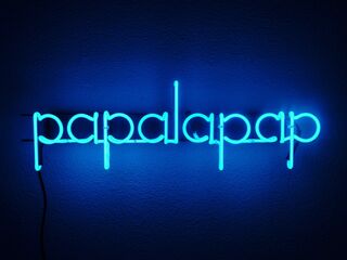 Sculpture "papalapap (TL8/bleu) (2021) (Pièce unique en série) de Albert Hien