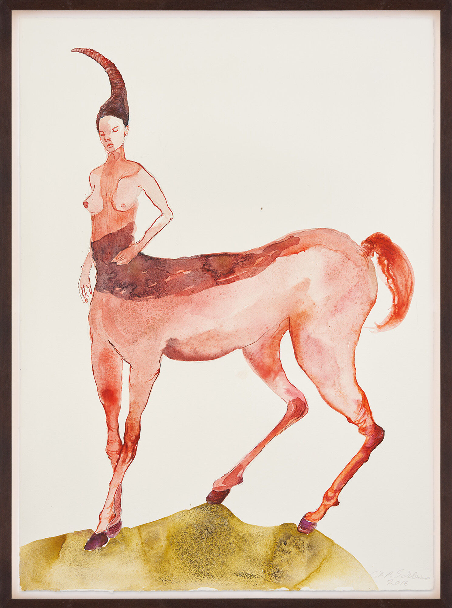 Picture "Centaur (967)" (2016) (Unique piece) by Cornelia Schleime