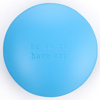 Sculpture "be smart have art blue" (2024) (Unique piece) by Jan M. Petersen