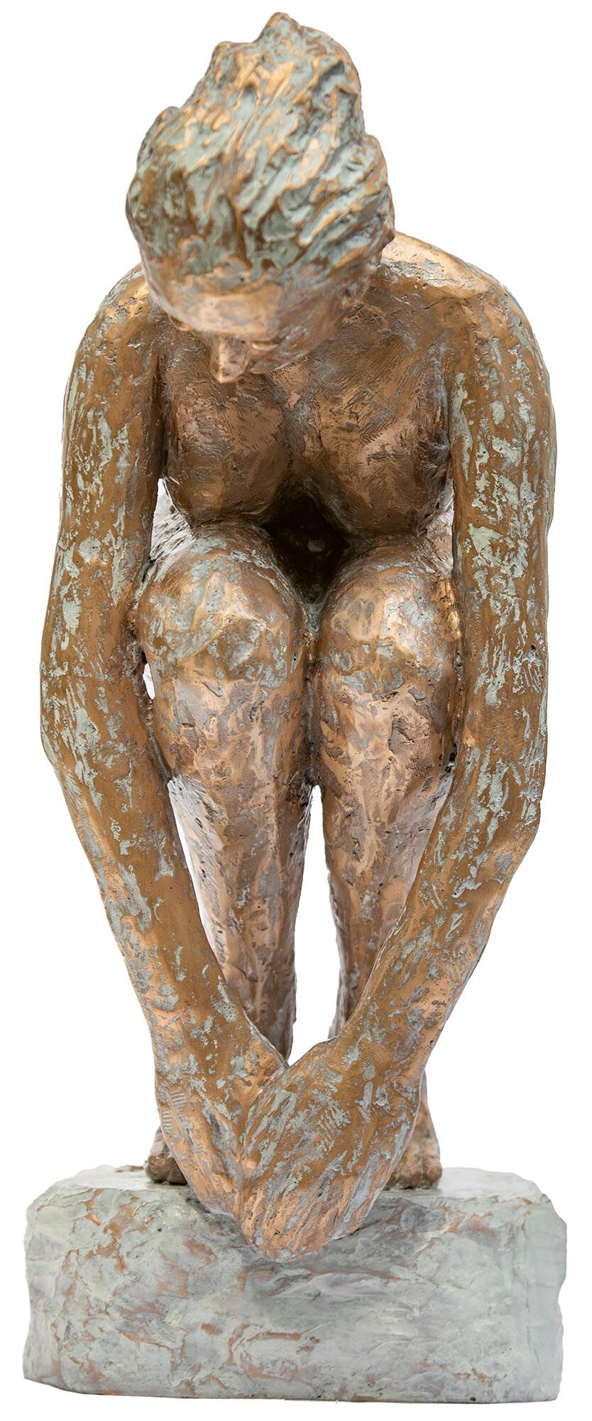 Skulptur "Springerin II" (2024), Bronze von Dagmar Vogt