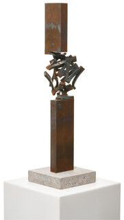 Skulptur "Drehung II (Rost)" (2021) (Unikat) von Thomas Röthel