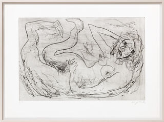 Bild "Akt mit krummen Beinen" (1987/88) von A. R. Penck