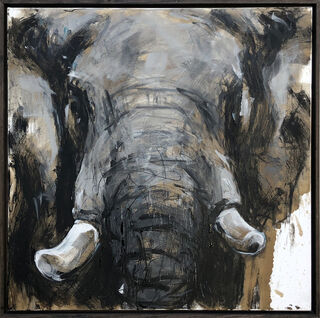 Bild "Elefant 154" (2023) (Unikat) von Ralf Koenemann
