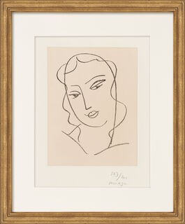 Picture "Tête voilée" (1950/51) by Henri Matisse