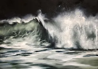 Picture "Black Wave" (2021) (Unique piece)