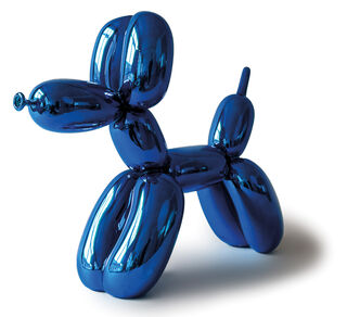 Skulptur "Balloon Dog (Blue)" (2021), Porzellan