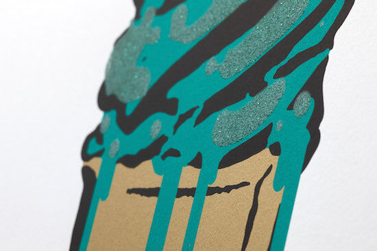 Picture "Green Glitter Icecream" (2015) by ELIOT theSuper