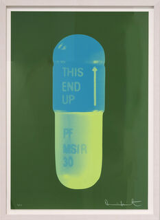 Picture "The Cure - Forest Green/Turquise/Acis Green" (2014) by Damien Hirst