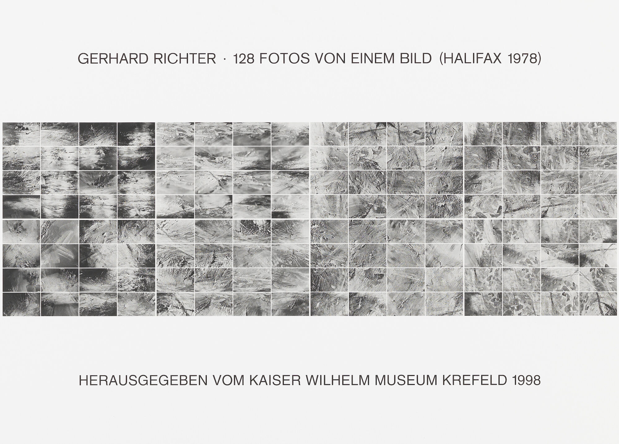 Mappe "128 Fotos von einem Bild (Halifax 1978), II" (1998) von Gerhard Richter
