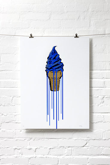 Picture "Blue Glitter Icecream" (2015) by ELIOT theSuper