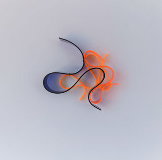 Object "Squiggle Blue/Orange " (2023) (Unique piece) by Selcuk Dizlek