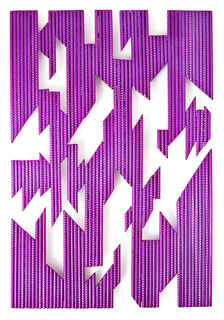 Wandobjekt "Dark Knight (Purple Chrome Moderate)" (2024) (Unikat)
