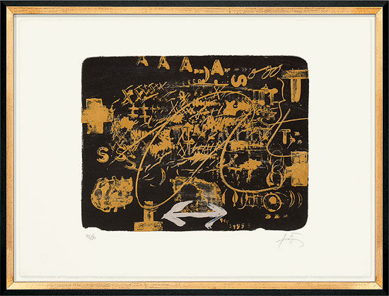 Picture "Lettres" (1983) by Antoni Tàpies