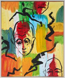 Bild "Nachdenklich trotz Ablenkung" (2001) (Unikat)