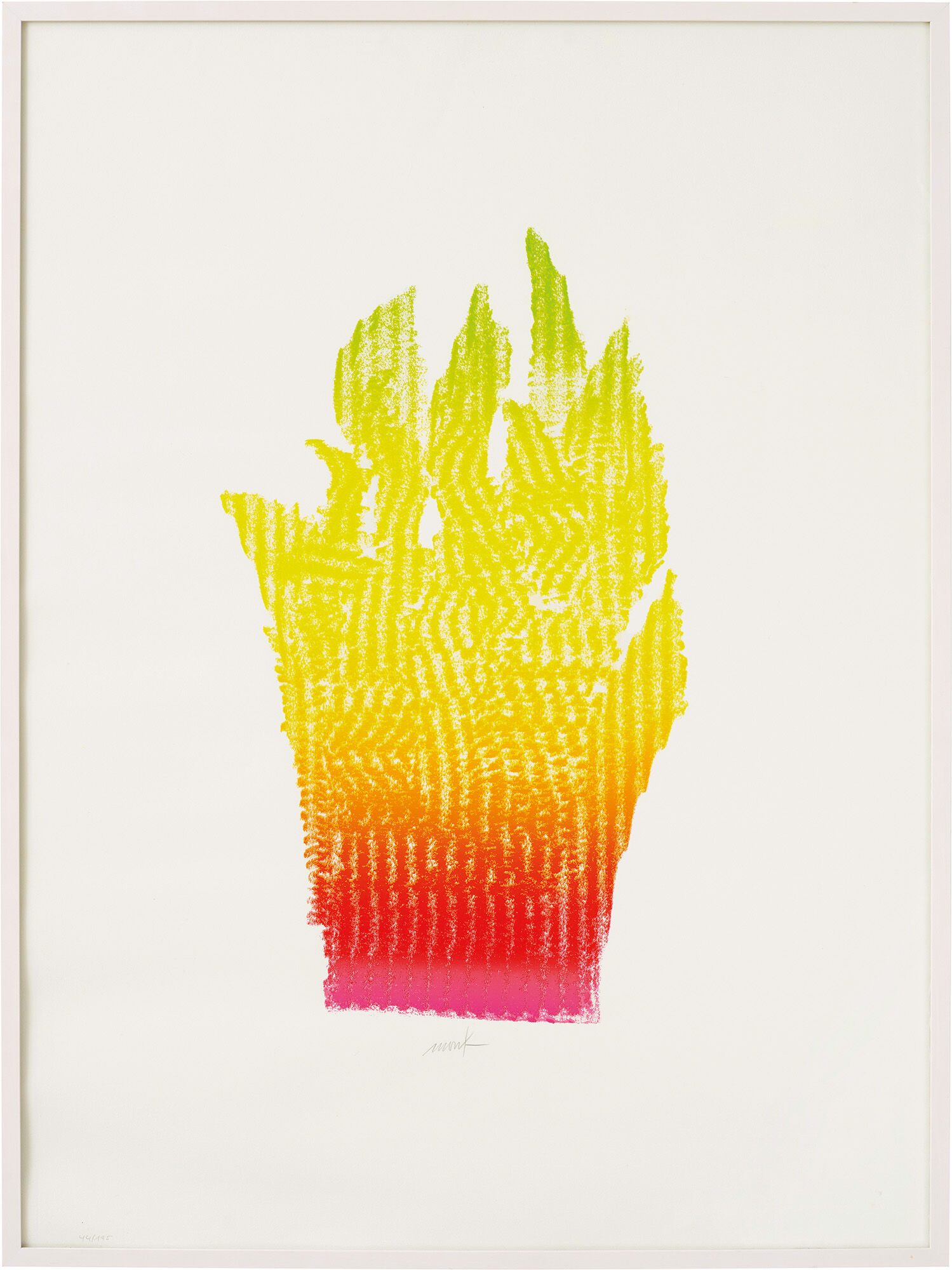 Picture "Flaming Hand" (1950) by Heinz Mack